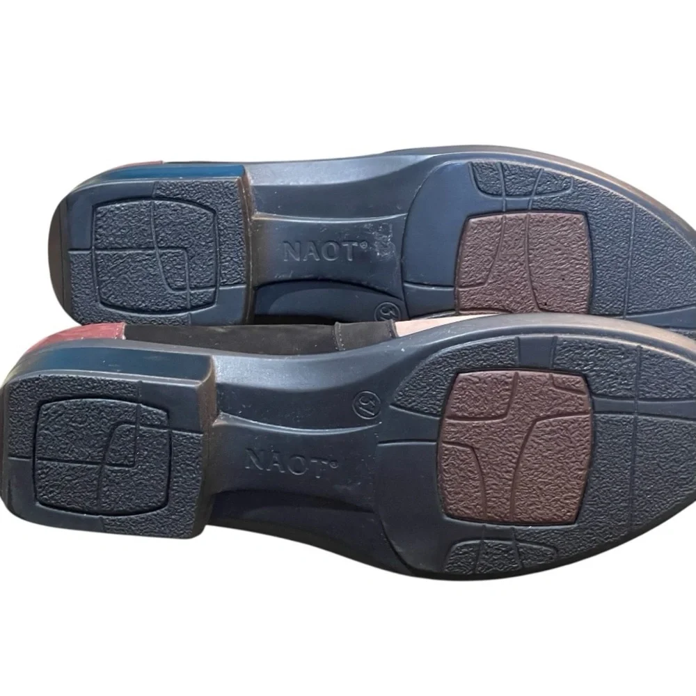 Naot Mary Jane Alisio Two Tone Lace Up Nubuck Suede Shoes. 37‎ / US 6-6.5